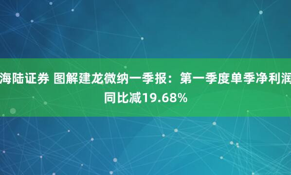 海陆证券 图解建龙微纳一季报：第一季度单季净利润同比减19.68%