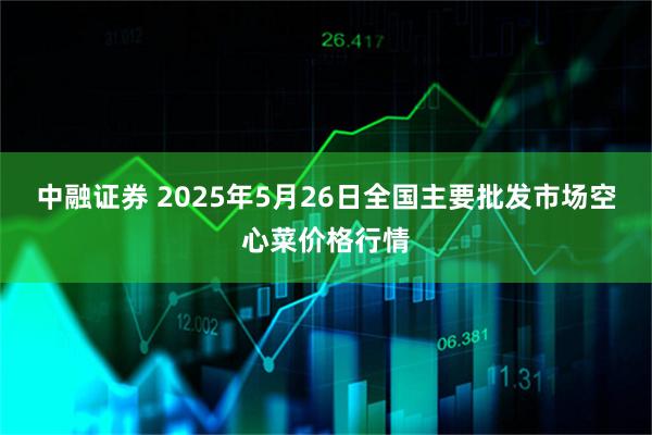 中融证券 2025年5月26日全国主要批发市场空心菜价格行情
