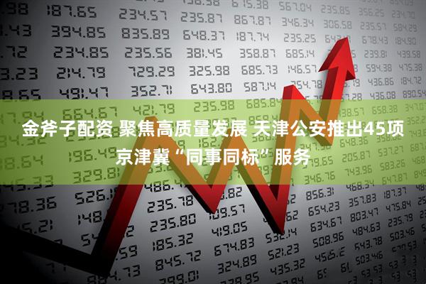 金斧子配资 聚焦高质量发展 天津公安推出45项京津冀“同事同标”服务